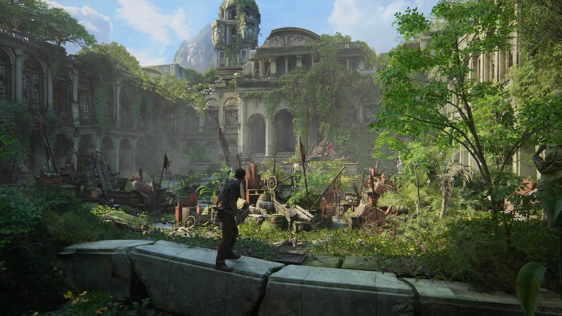 nathan drake após um grande caminhada contra ladrões vai a mais uma missão